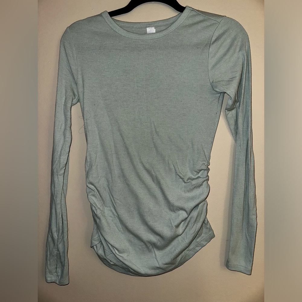 Mint green maternity top XS